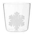 Jul vannglass med figur 35 cl snøfnugg