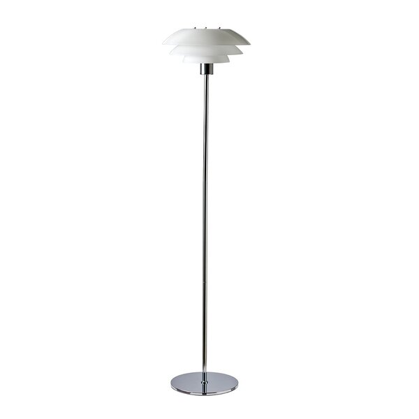 DL31 gulvlampe 133 cm opal/krom