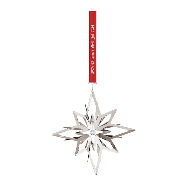 Jul 2024 ornament stjerne sølv