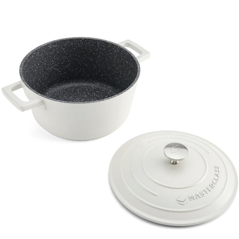 Cast Aluminium gryte 2,5L 21 cm krem