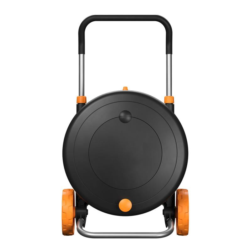 Comfort slangetrommel med slange 13mm 20m svart/oransje