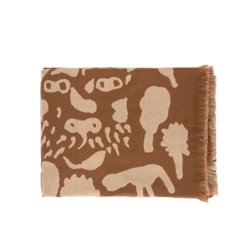 Oiva Toikka Collection pledd cheetah brun