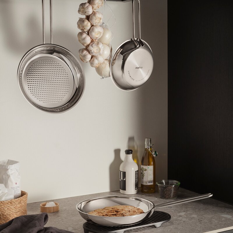 Stainless Steel stekepanne 20 cm honeycomb