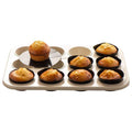 Muffinformer 12 stk svart