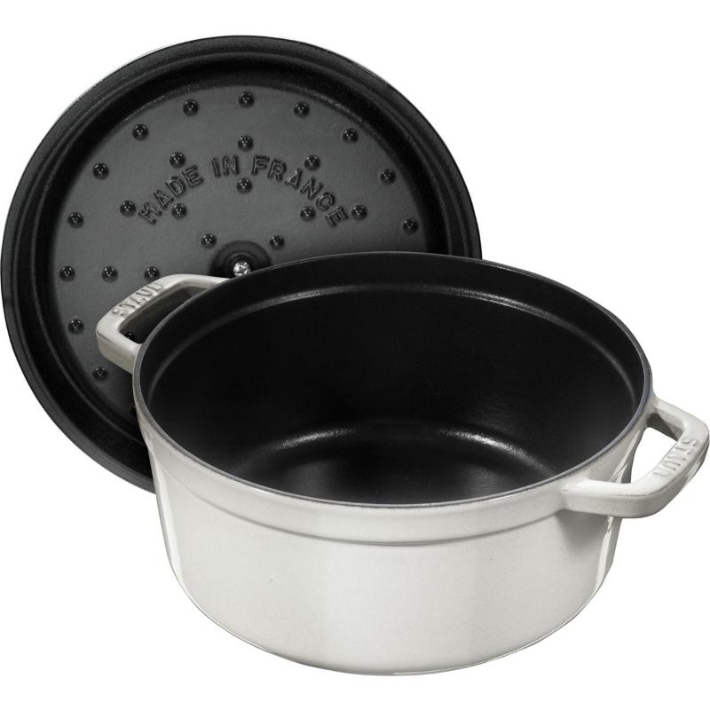La Cocotte rund gryte 24 cm 3,8L hvit