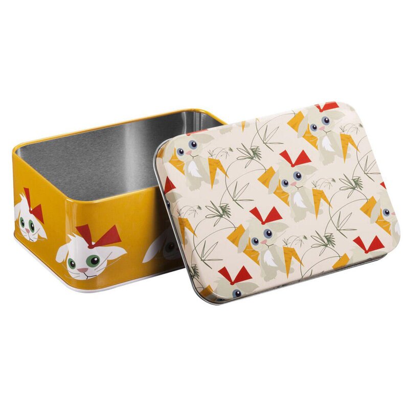 Kanin matboks 6x10x14 cm gul