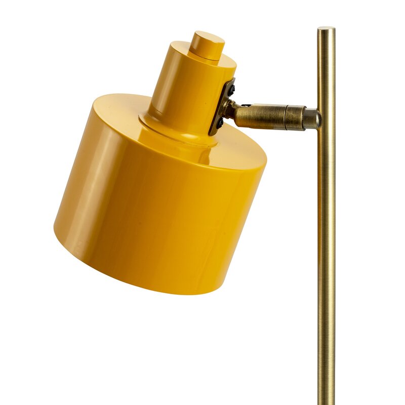 Ocean bordlampe 43 cm curry/messing/turkis