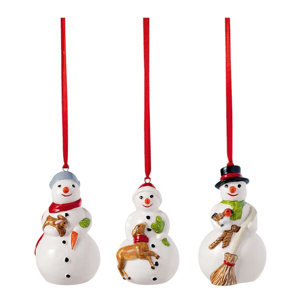 Nostalgic Ornaments snømenn 3 deler