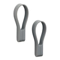 Loop håndklestropp magnet 2 stk grey