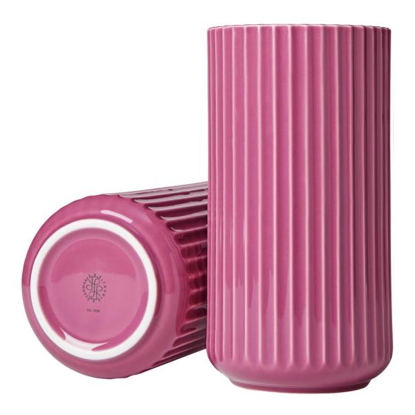 Lyngby vase 20,5 cm lilla porselen