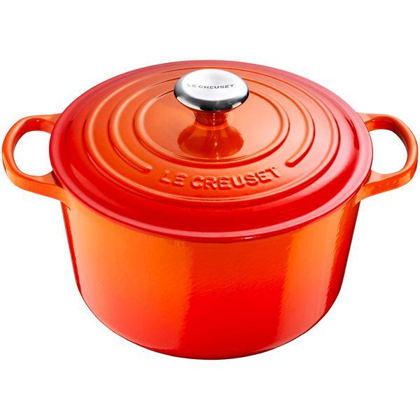 Signature støpejernsgryte rund 26 cm 6,3L volcanic