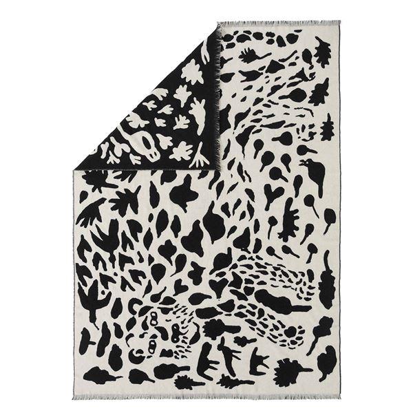 Oiva Toikka Collection pledd cheetah svart