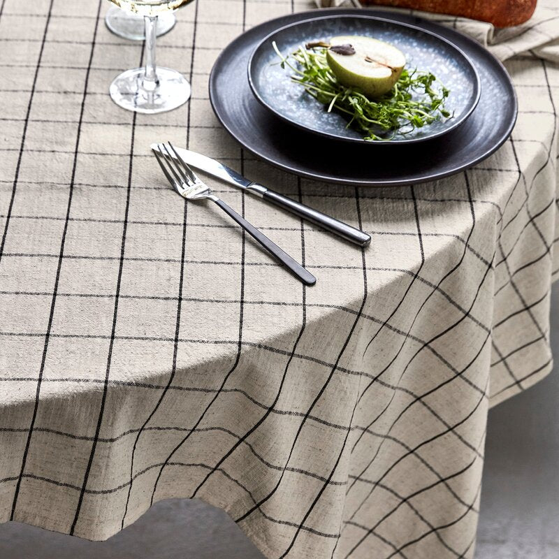 Join duk 150x150 cm svart/off-white