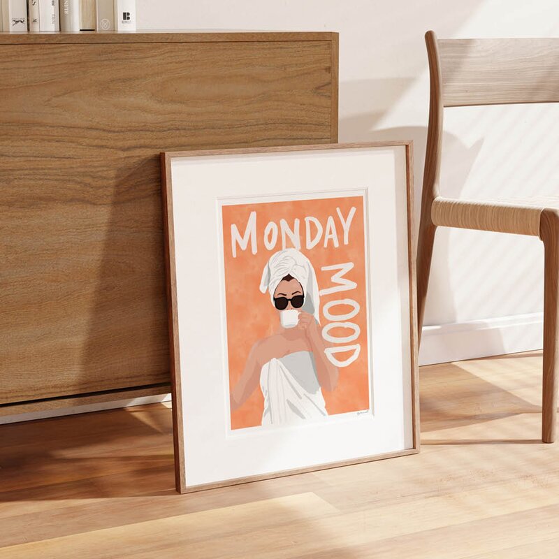 ByKammille poster 30x40 cm monday mood