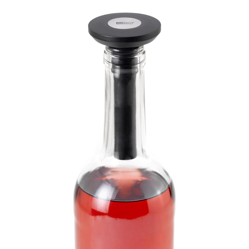 Vinstopper med vakuumpumpe svart