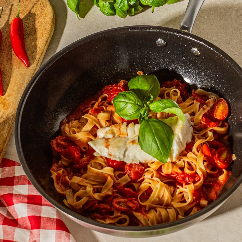 Signerat wok 28 cm rustfritt stål