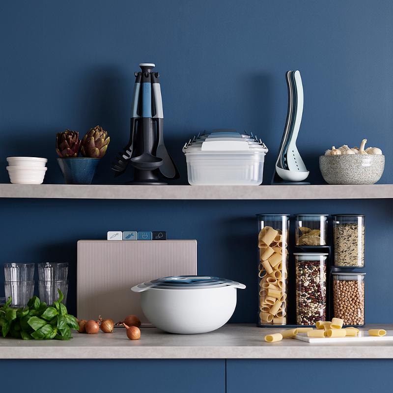 Nest Sky bollesett 9 stk blåtoner