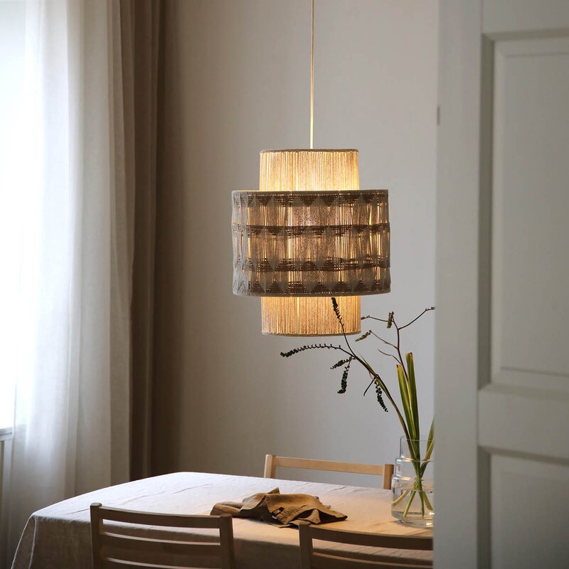 Ano pendellampe 52 cm beige/brun