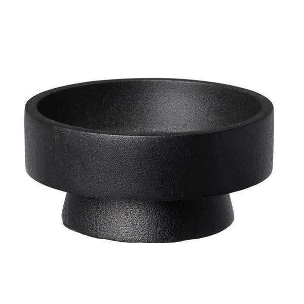 Anker lysestake 10x4 cm svart