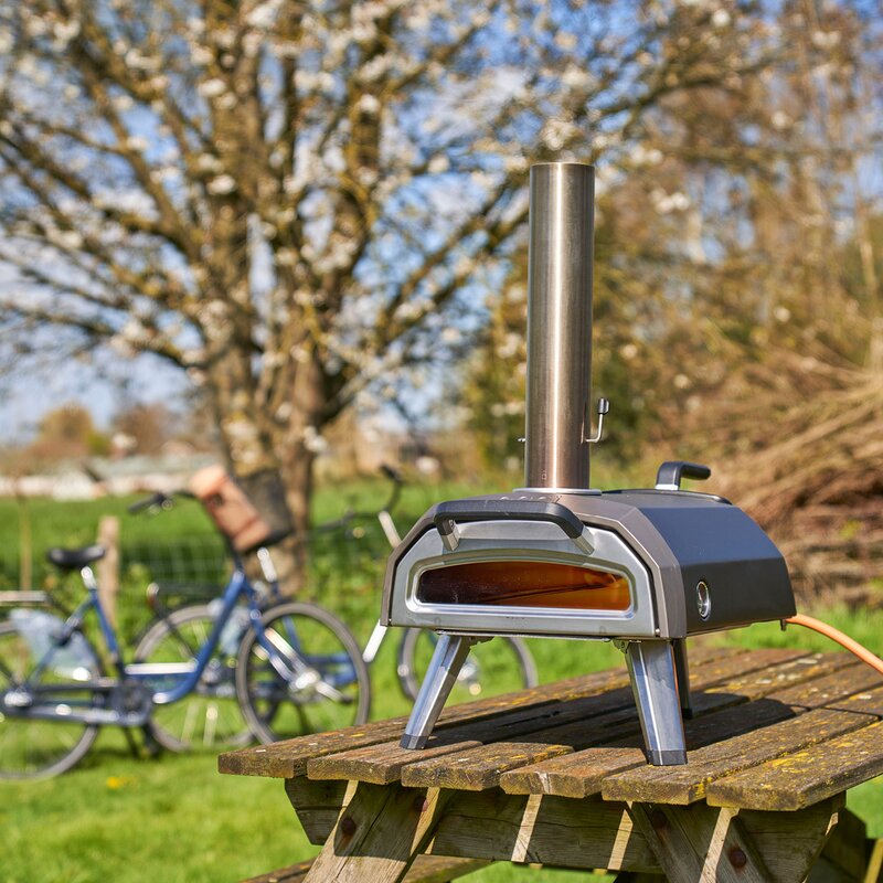 Karu 2 pizzaovn vedfyrt/gass 12" svart