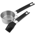 Saus/glacesett 2 deler rustfritt stål