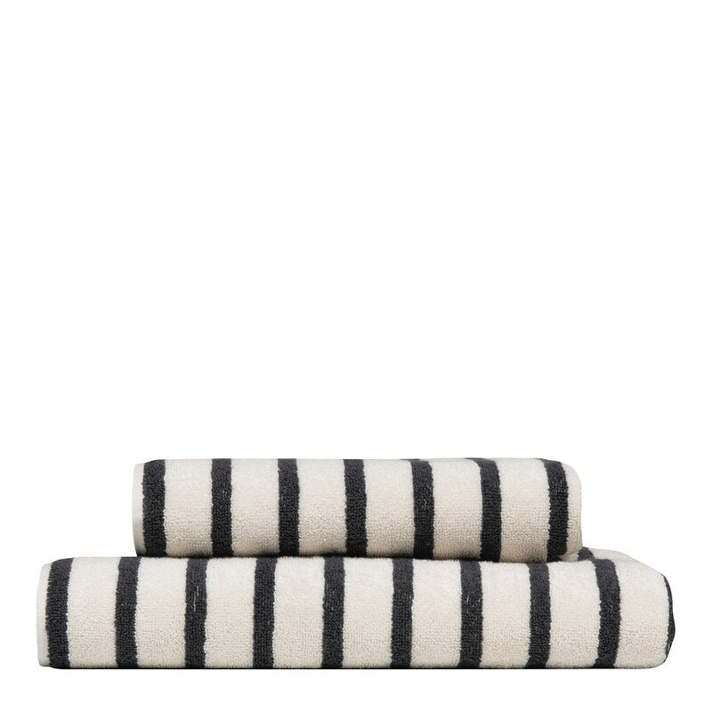 Everyday stripe håndkle 70x140 cm antrasitt