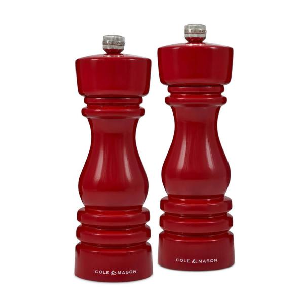 London salt- og pepperkvern 18 cm 2 stk rød