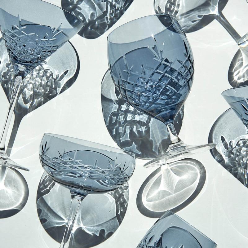 Crispy Eightball glass 55 cl 2 stk sapphire