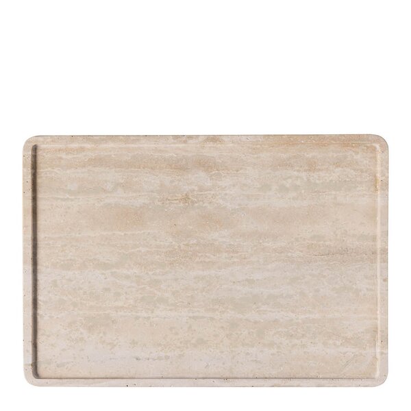 Manufacture Travertine serveringsfat 40,5x28 cm beige