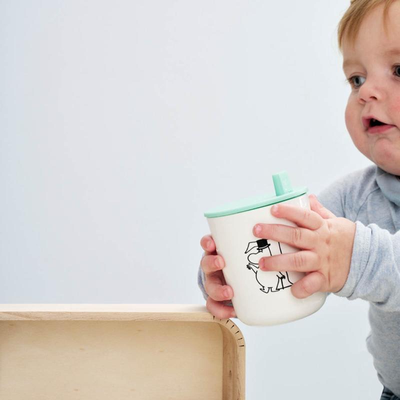 Moomin ABC drikke lokk til krus turqouise