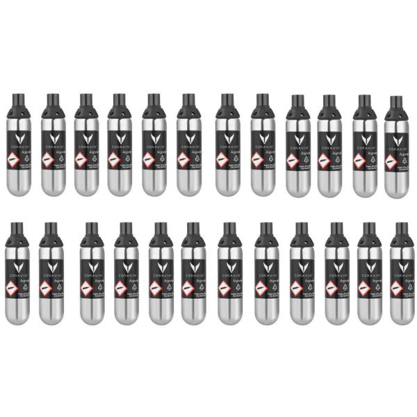Pure gasspatroner 24 stk 6,5g/21 ml sølv