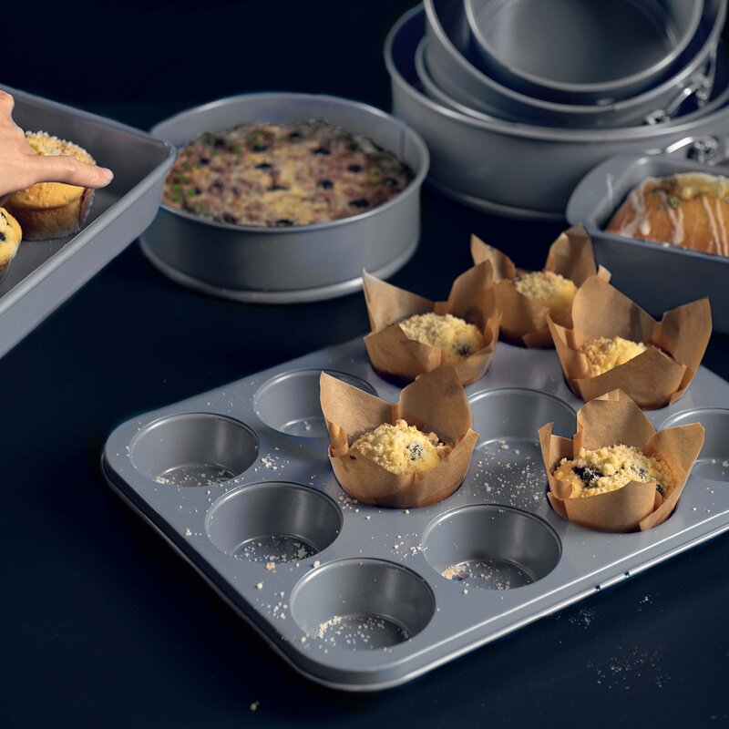 bAYk muffinsform 1L sølv