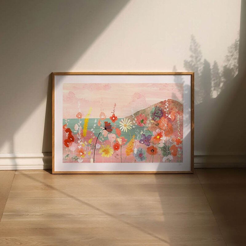 Violets Print House poster 50x70 cm flowerscape