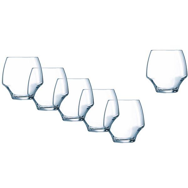 Open Up vannglass 6 stk 38 cl klar