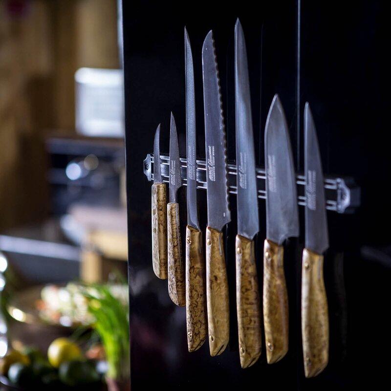 Gourmet knivsett 8 deler tre
