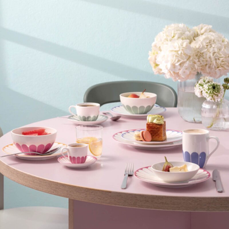 Fleur soleil frokosttallerken/desserttallerken 21 cm gul