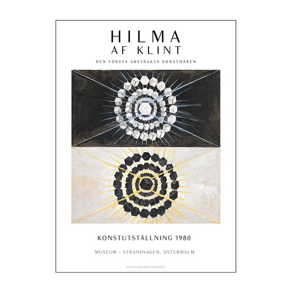 Hilma af Klint x PSTR Studio poster 30x40 cm hilma af klint art exhibition