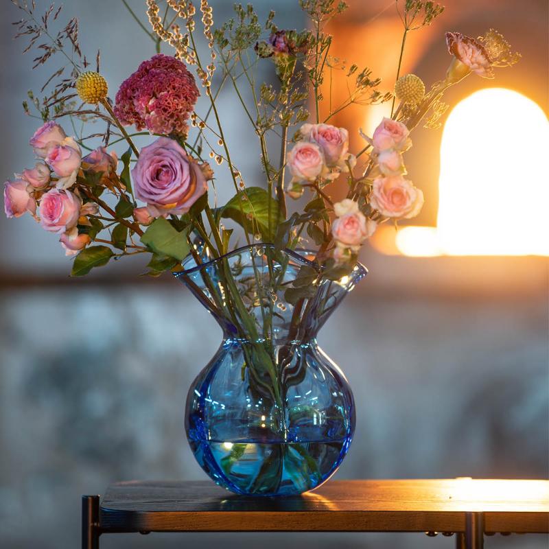 Boblen pride vase 23 cm blå