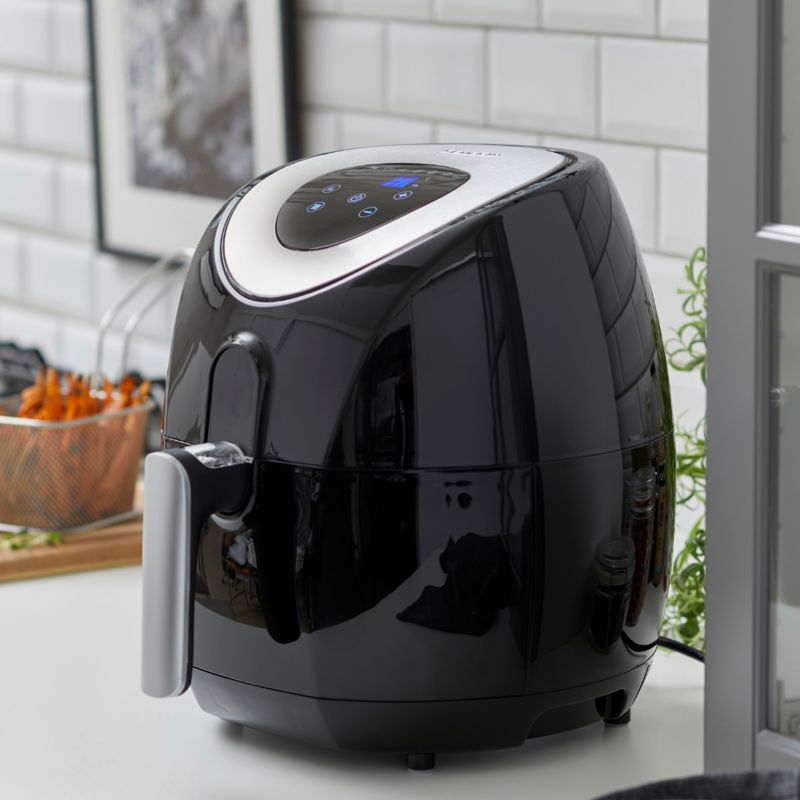Airfryer 1500W 3,2L svart/sølv
