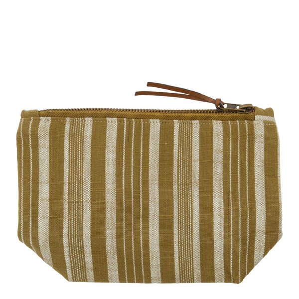 Toalettmappe liten 22x7 cm mørk oliven