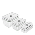 Fresh & Save vakuum box sett 3 stk rektangulær