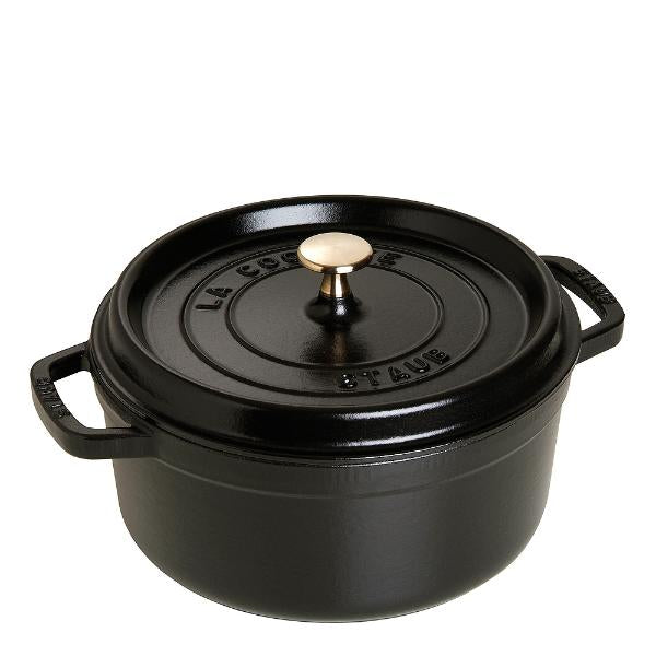 La Cocotte rund gryte 24 cm 3,8L svart