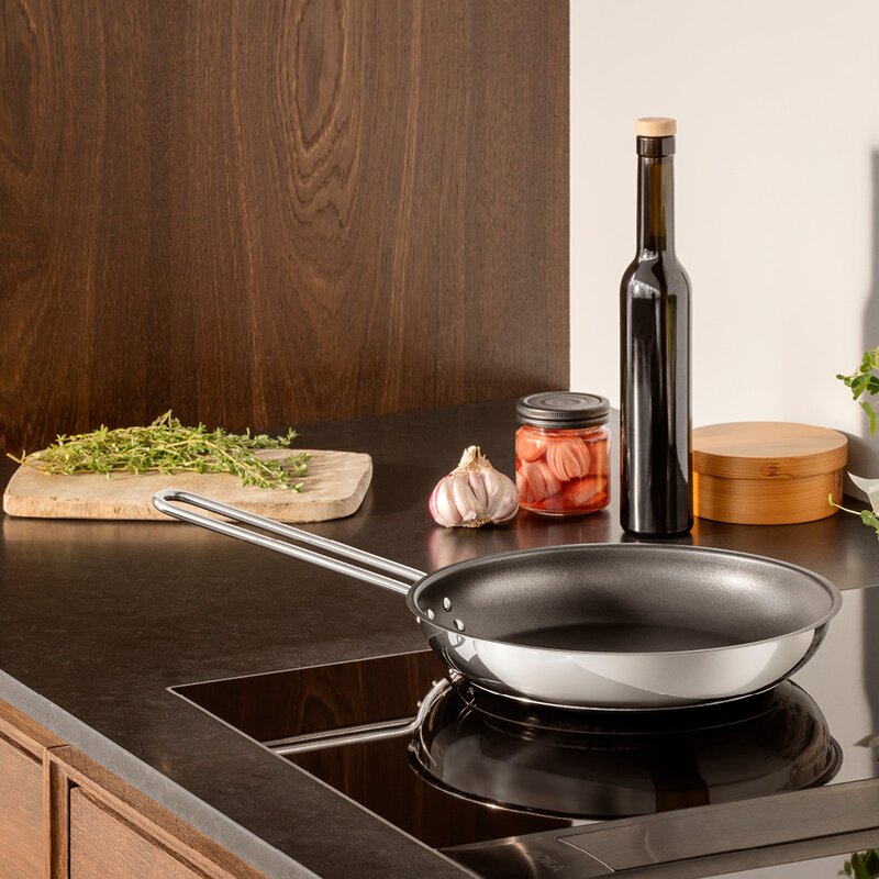 Stainless Steel stekepanne 24 cm Slip-Let® belegg