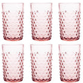 Hobnail glass 20 cl 6 stk rosaline
