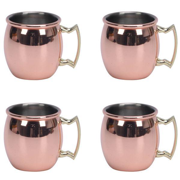 Moscow Mule shotglass 60 ml 4 stk kobber