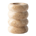 Travertin lysestake stor 10,5 cm