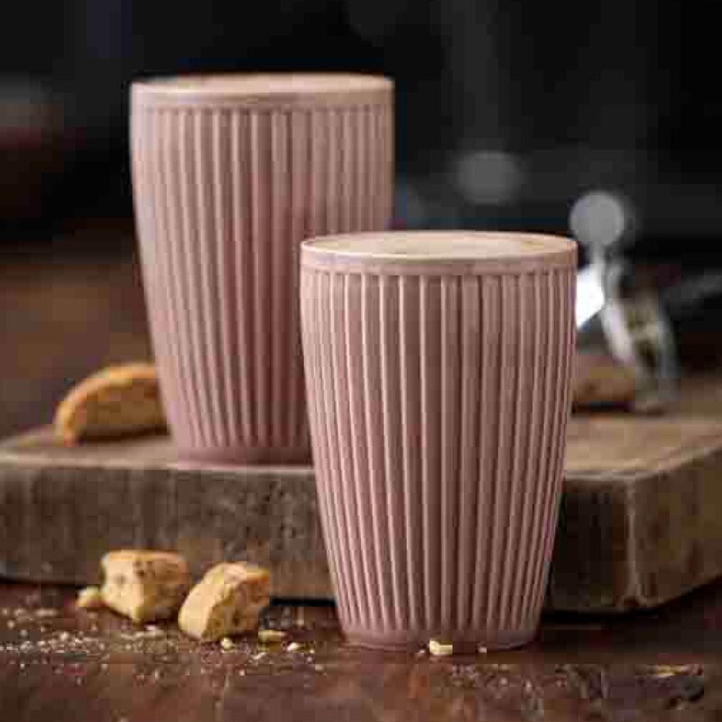 Plissé termokrus 25 cl 2 stk woodrose
