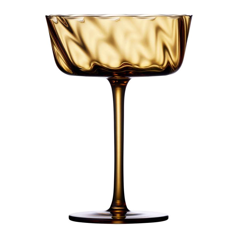 Vienna champagneskål 35 cl 4 stk amber