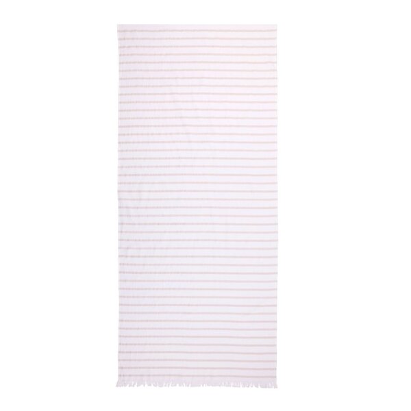 Bath Collection hamam håndkle 80x180 cm sand beige stripes