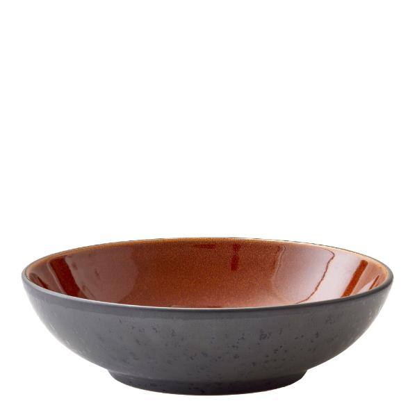 Pastaskål 20 cm svart/amber